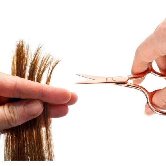 Stainless Steel Mini Beauty Grooming Scissors, Rose Gold - Picture 3 of 7